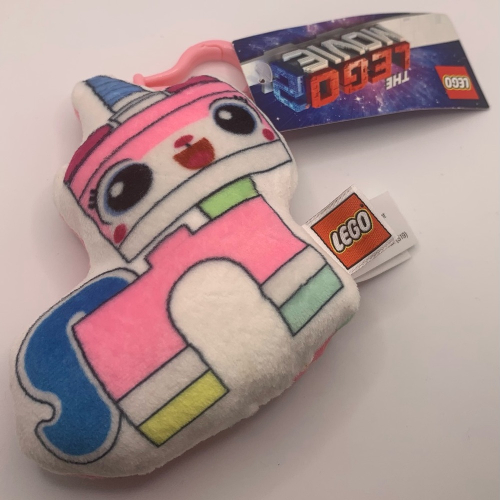 Lego the Lego Movie Unikitty Keychain bag clip NWT